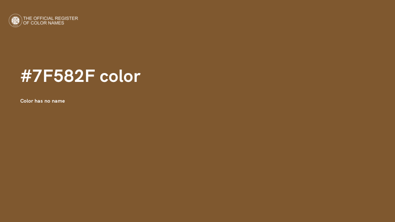 #7F582F color image