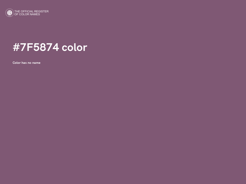 #7F5874 color image