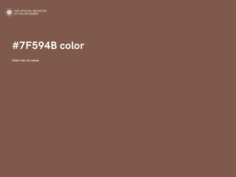 #7F594B color image