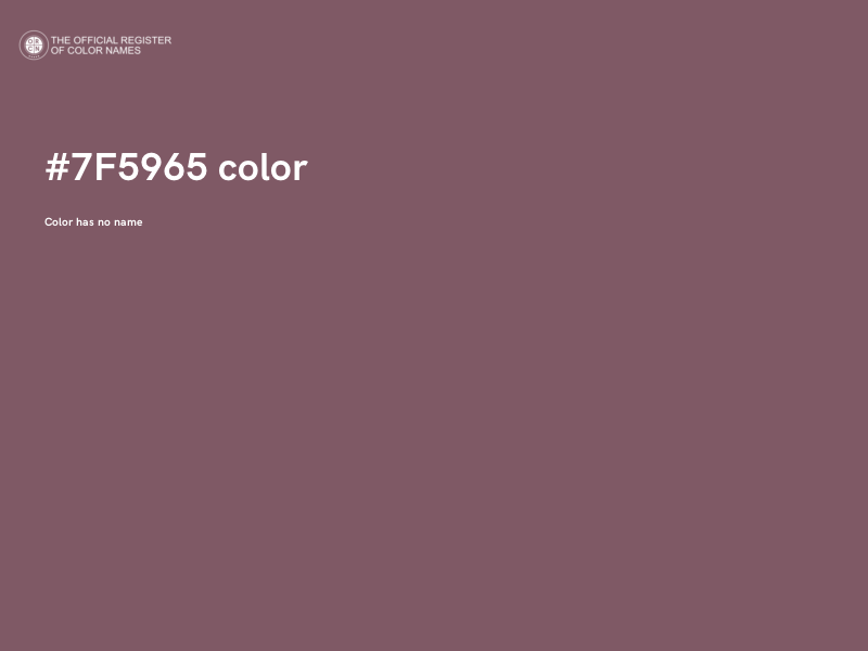 #7F5965 color image