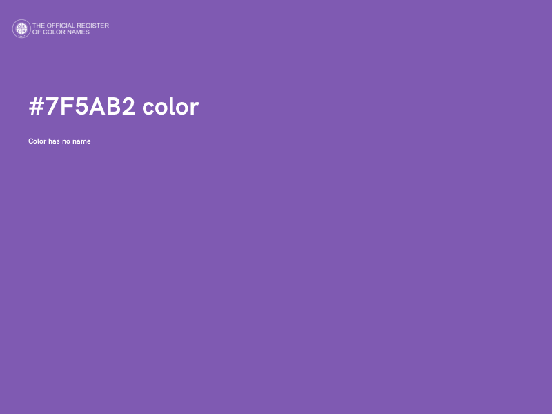 #7F5AB2 color image