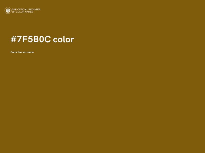 #7F5B0C color image