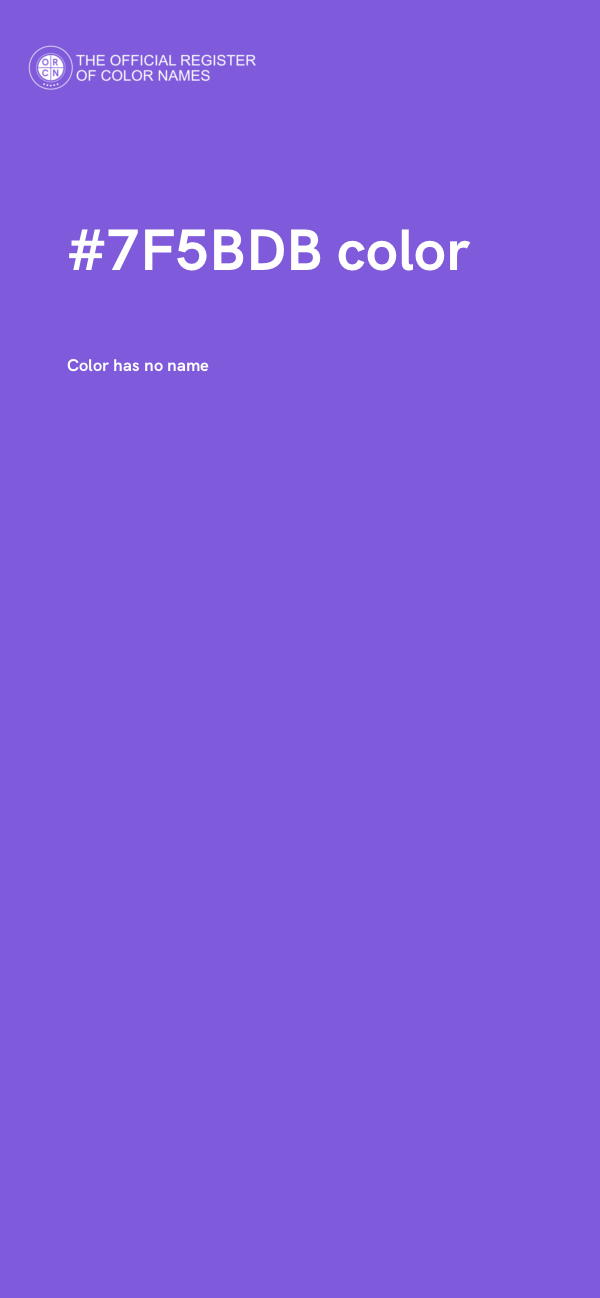 #7F5BDB color image