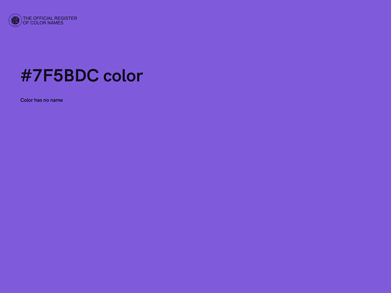 #7F5BDC color image