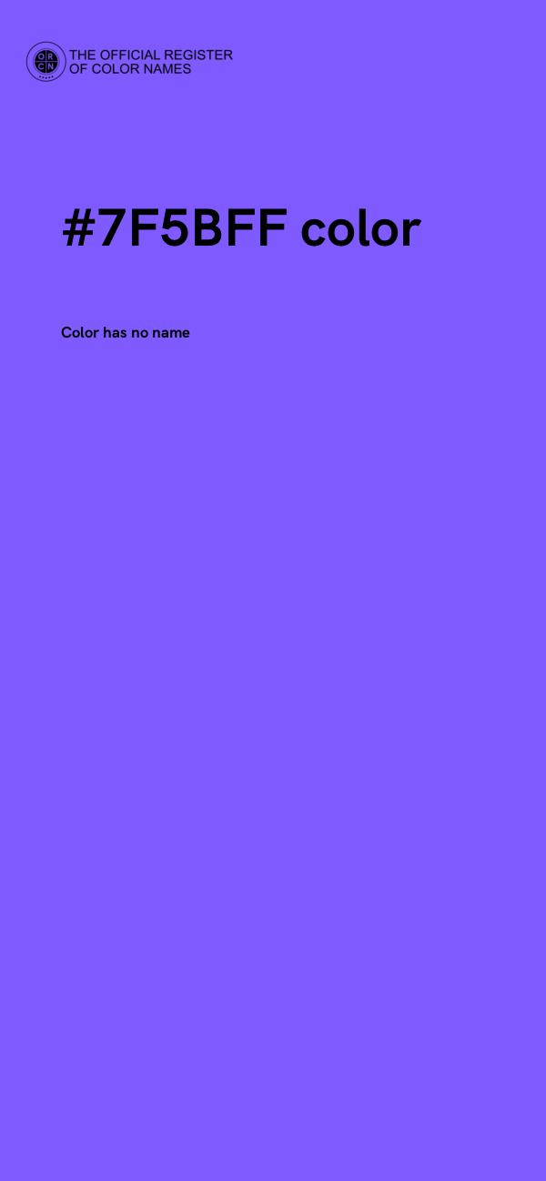 #7F5BFF color image