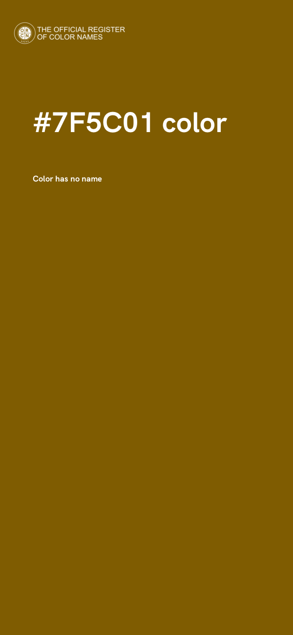 #7F5C01 color image