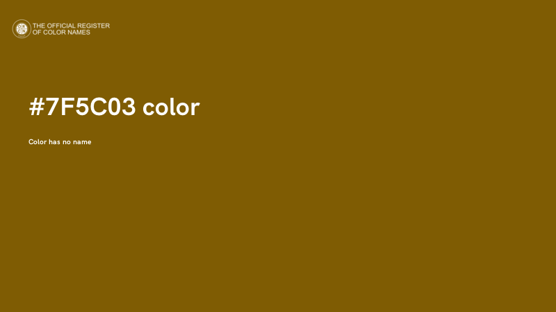 #7F5C03 color image