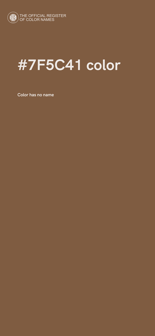 #7F5C41 color image
