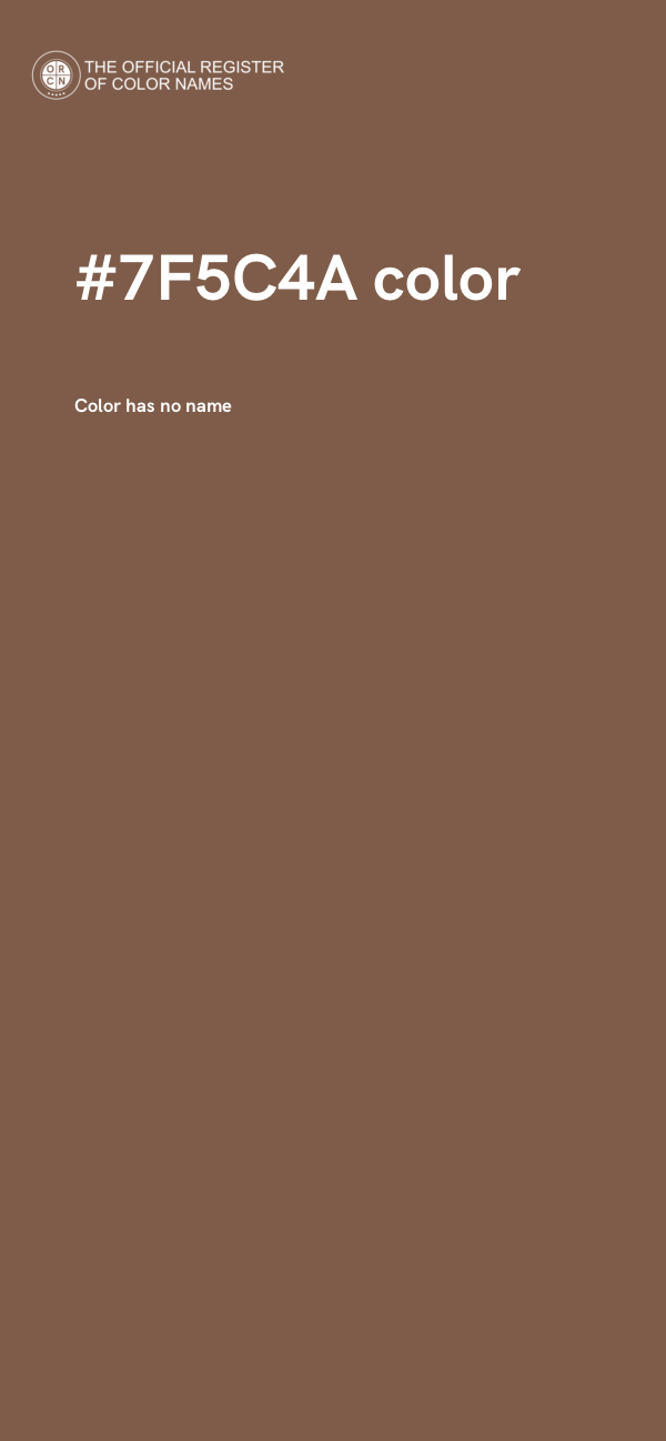 #7F5C4A color image