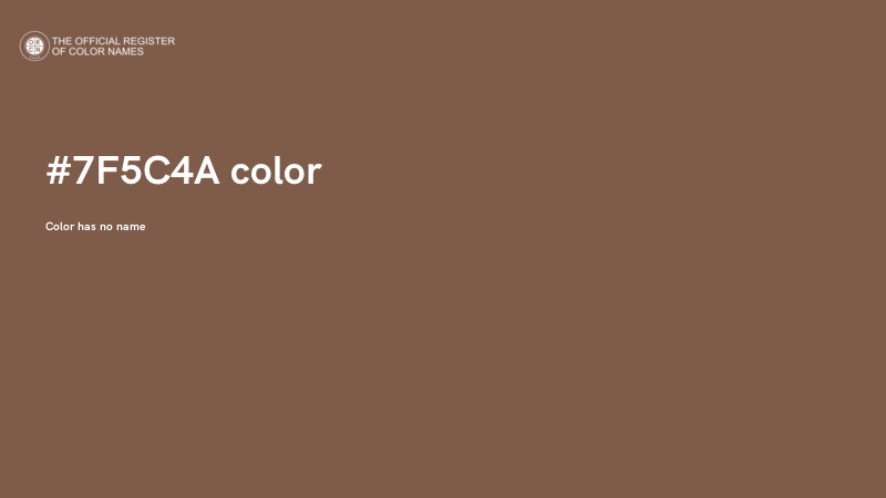 #7F5C4A color image