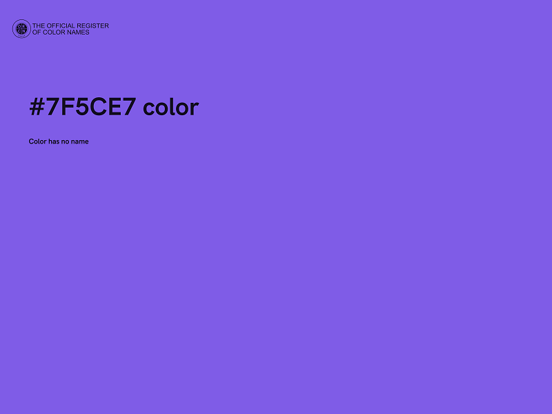 #7F5CE7 color image