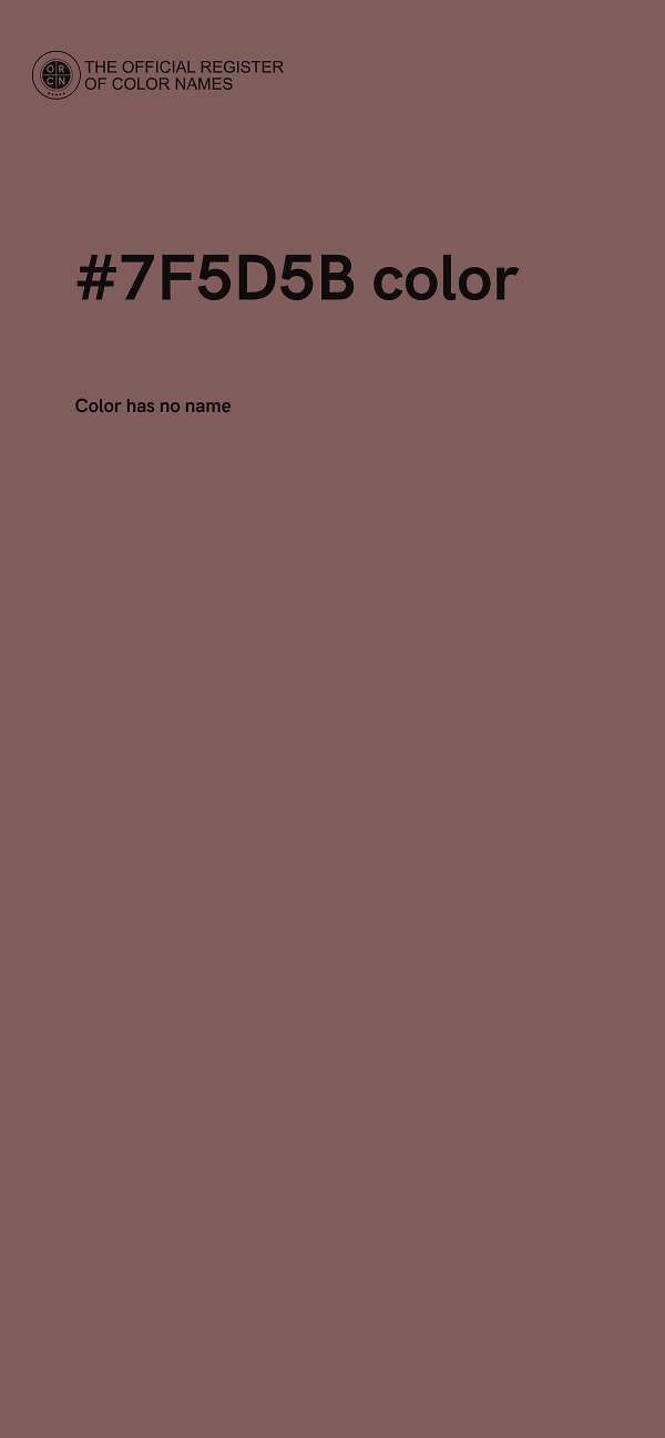 #7F5D5B color image