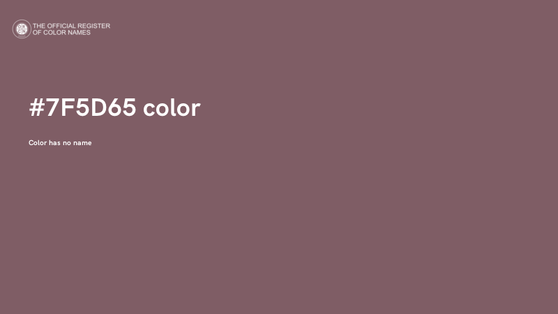 #7F5D65 color image