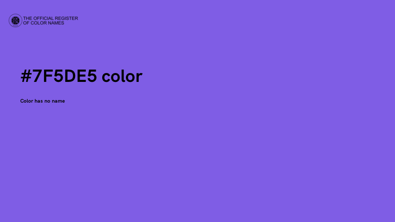 #7F5DE5 color image