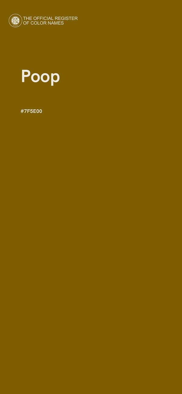 #7F5E00 - Poop color image