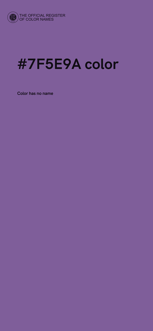 #7F5E9A color image