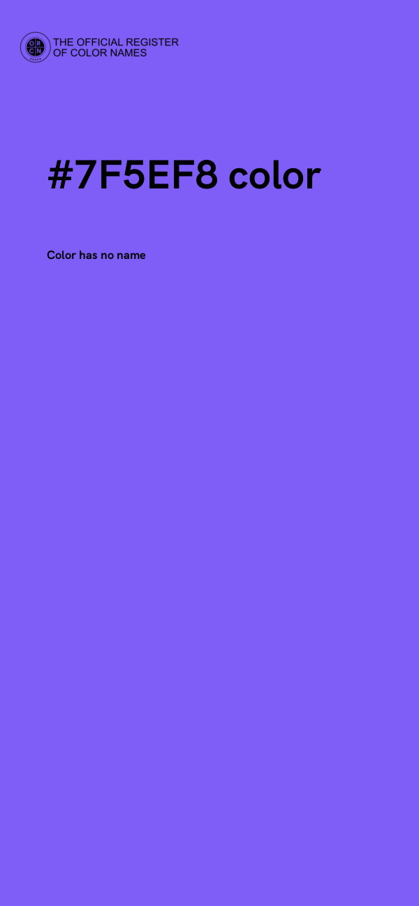 #7F5EF8 color image