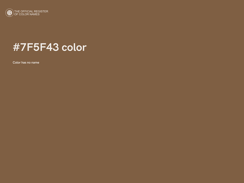 #7F5F43 color image