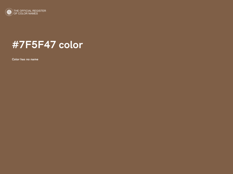 #7F5F47 color image