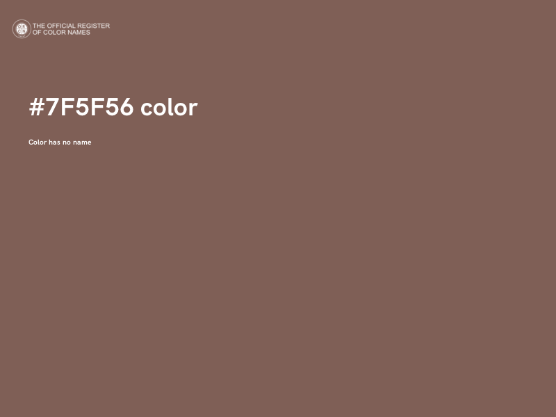 #7F5F56 color image