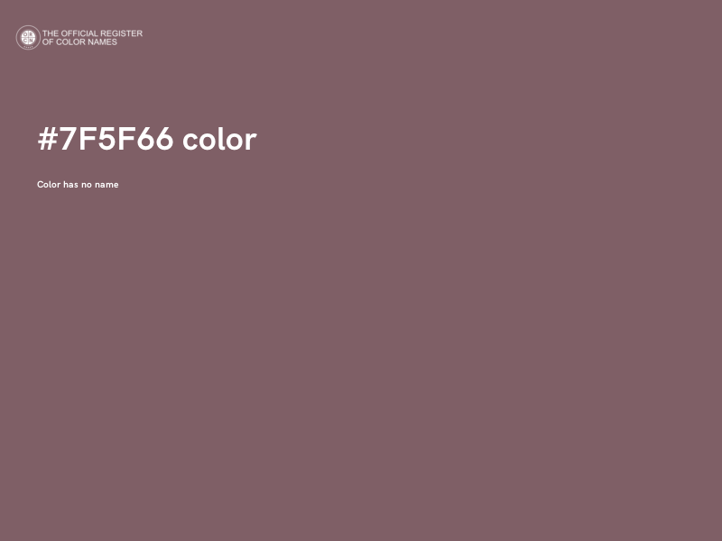 #7F5F66 color image