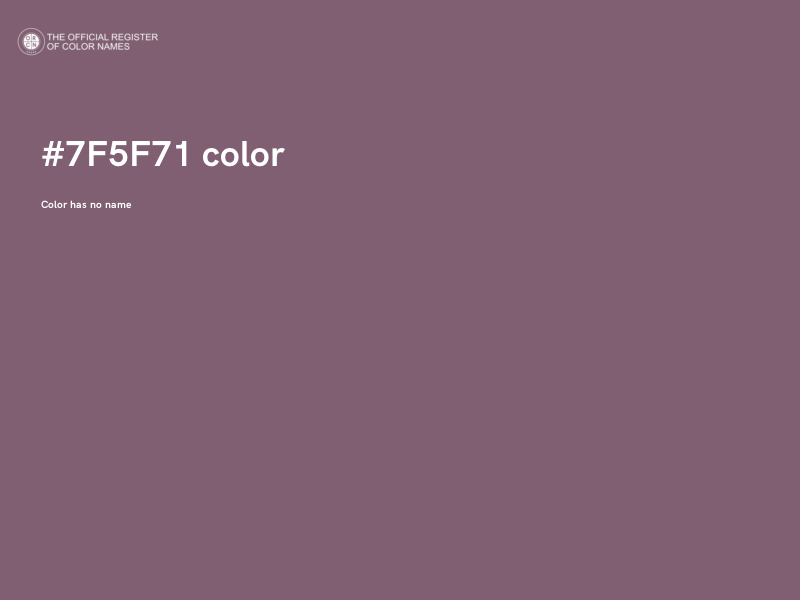 #7F5F71 color image