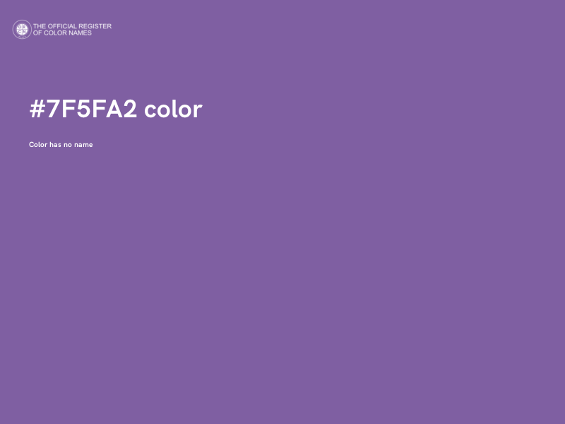 #7F5FA2 color image