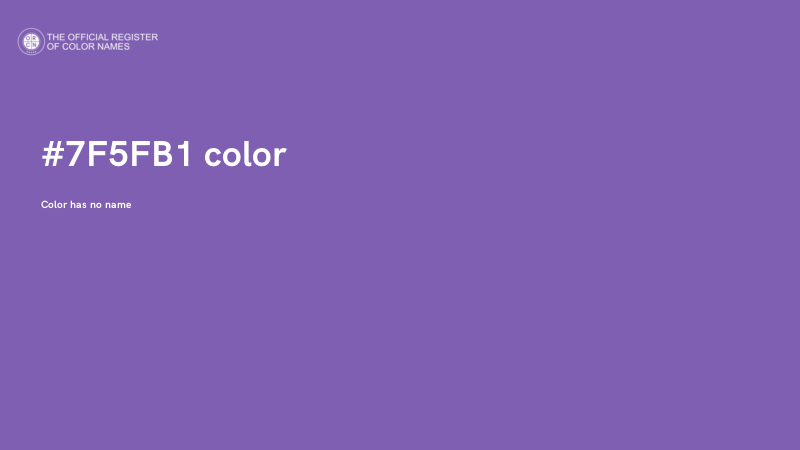 #7F5FB1 color image