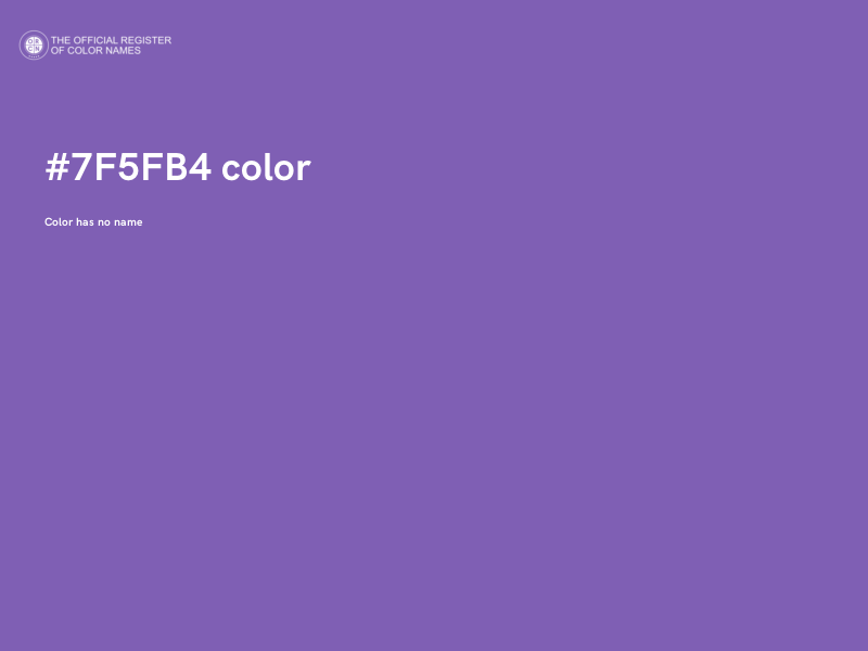 #7F5FB4 color image