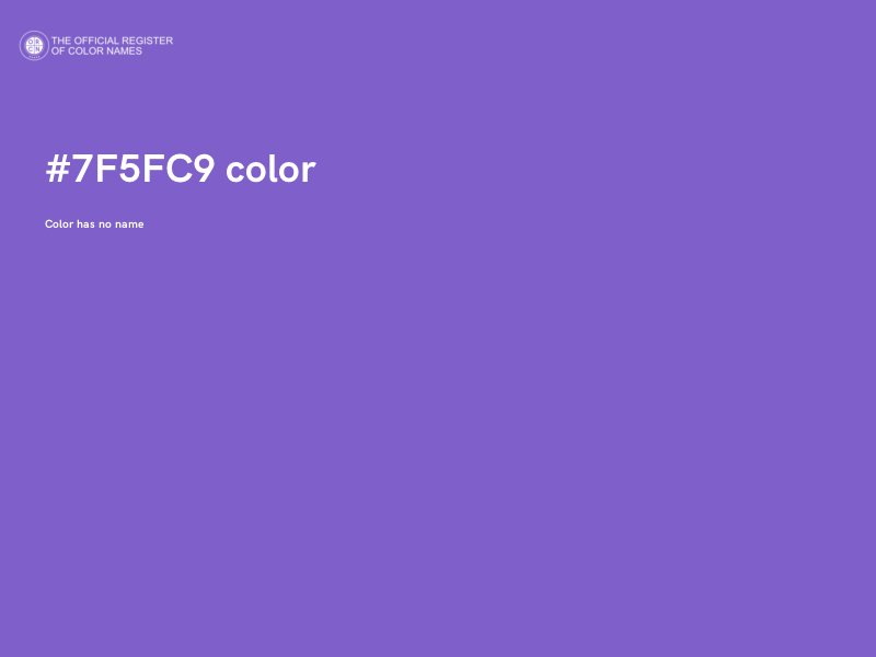 #7F5FC9 color image
