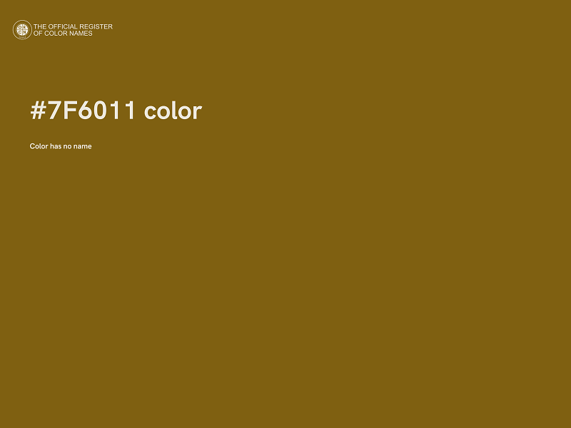 #7F6011 color image