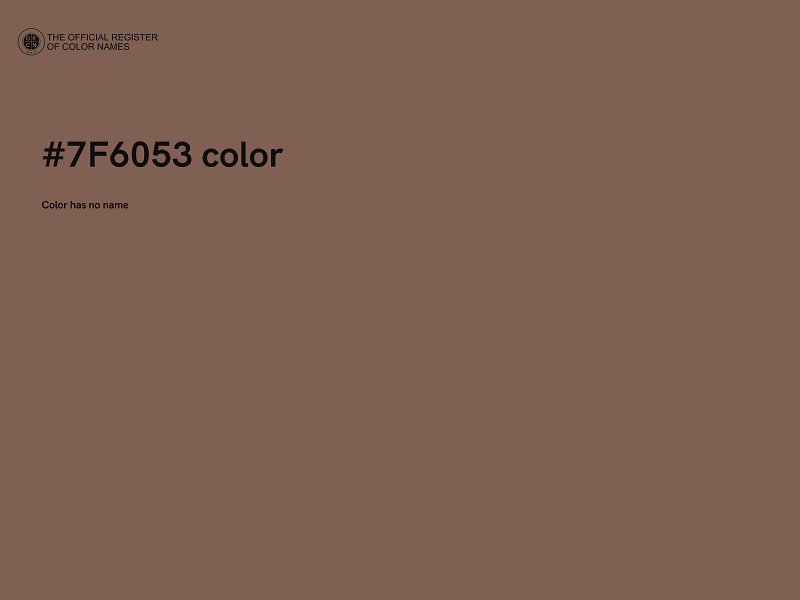 #7F6053 color image