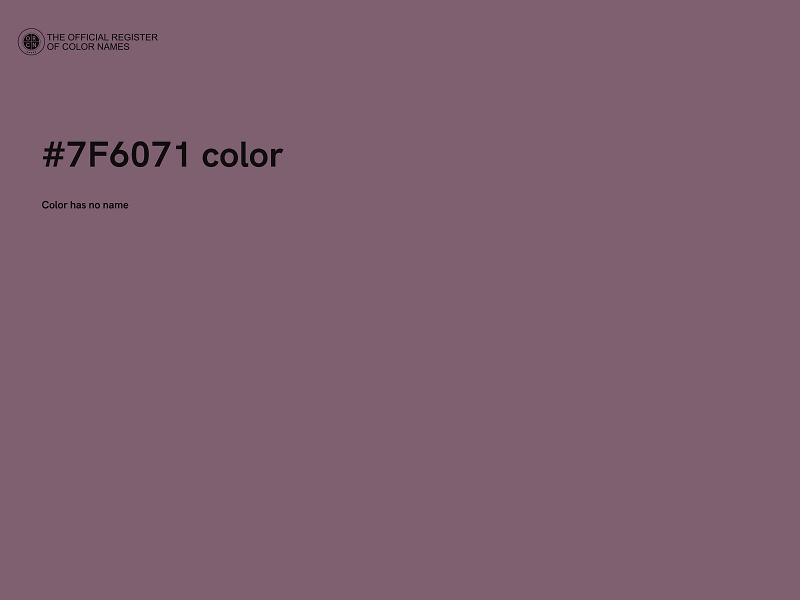 #7F6071 color image