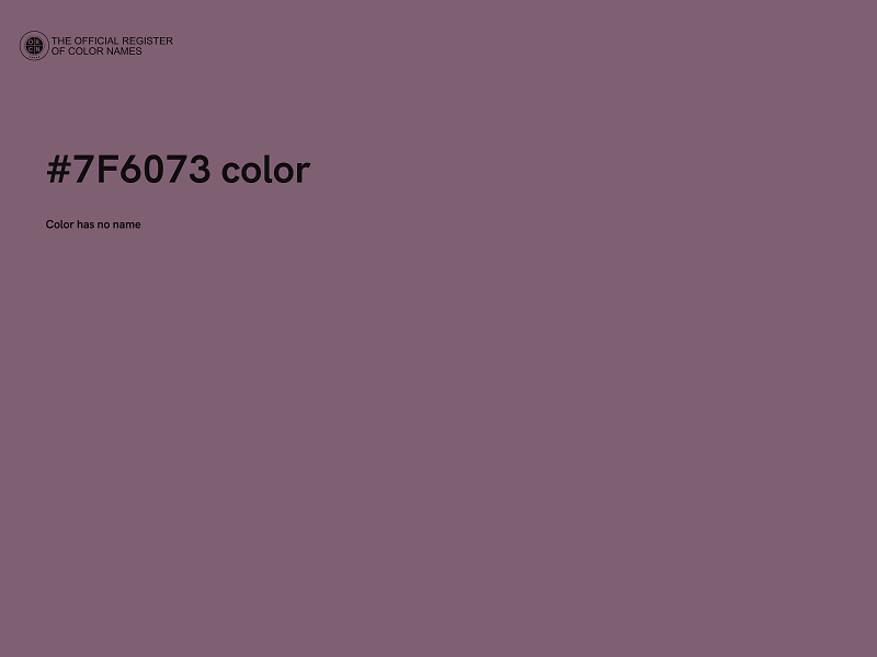 #7F6073 color image