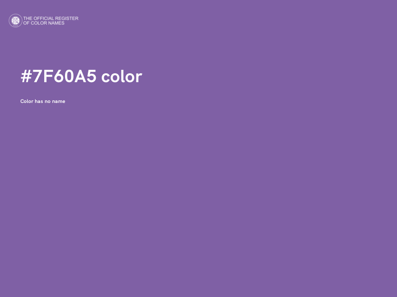 #7F60A5 color image