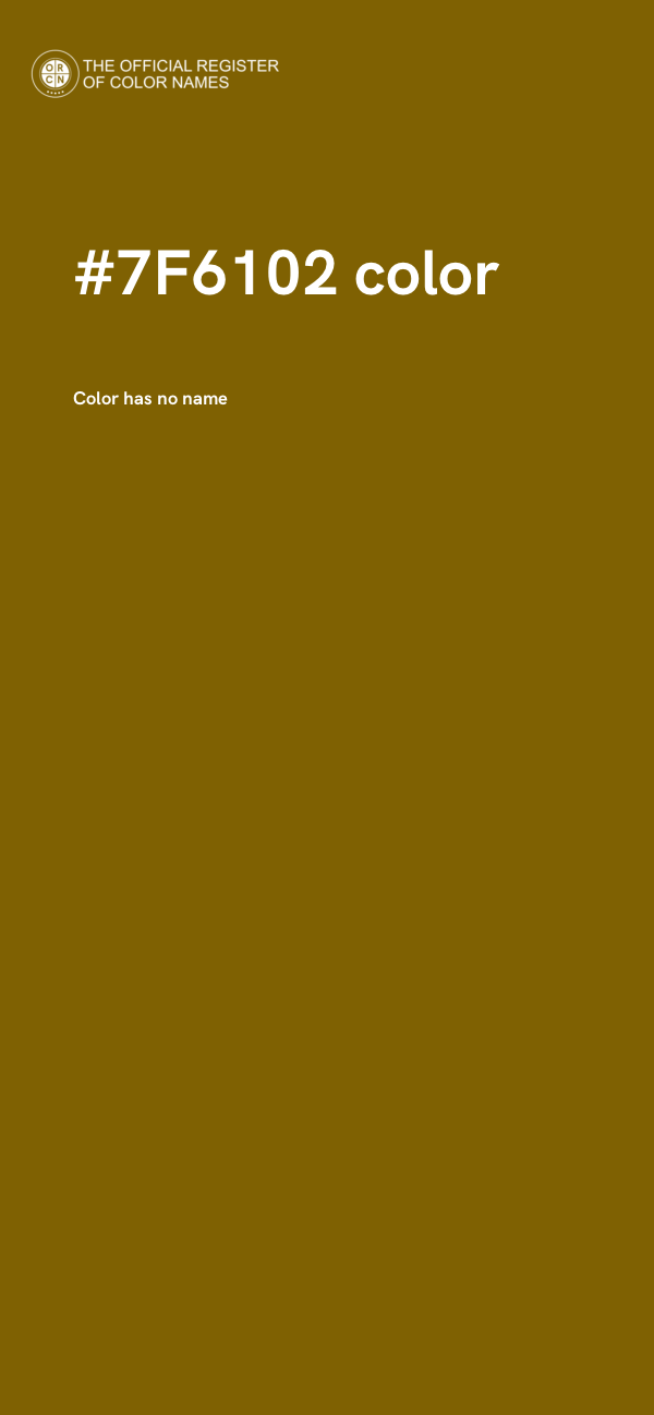 #7F6102 color image