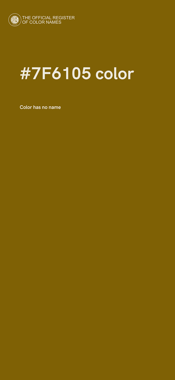 #7F6105 color image