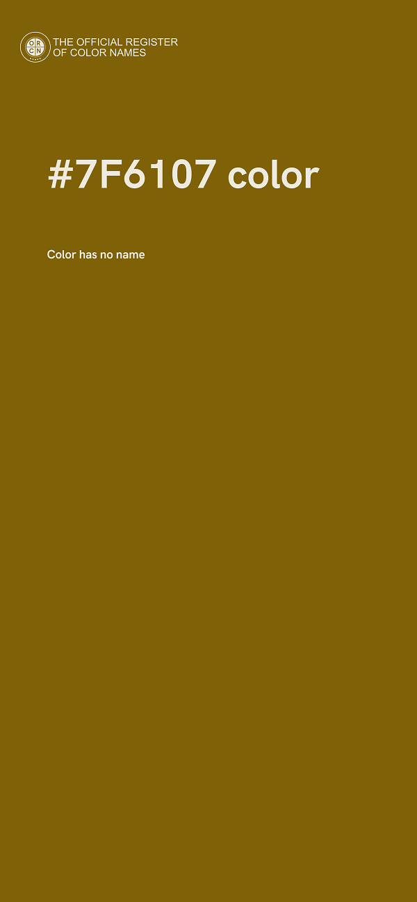 #7F6107 color image