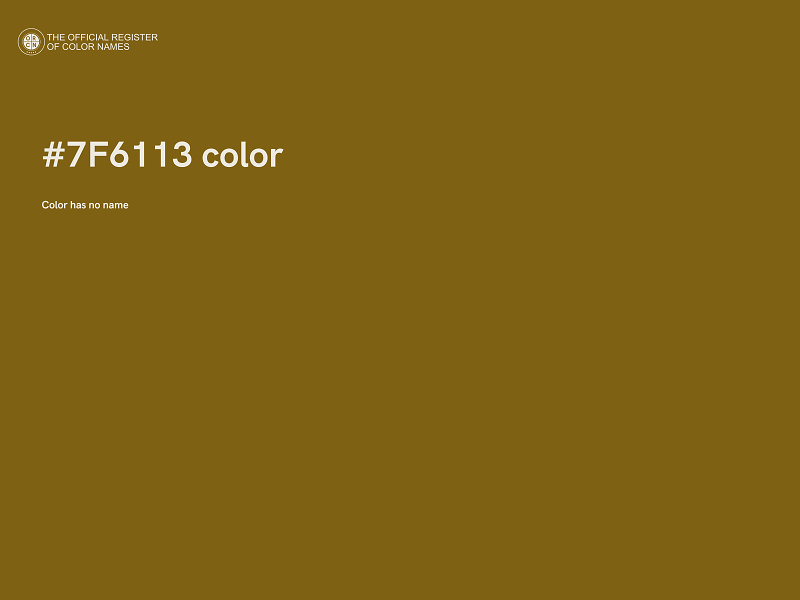 #7F6113 color image