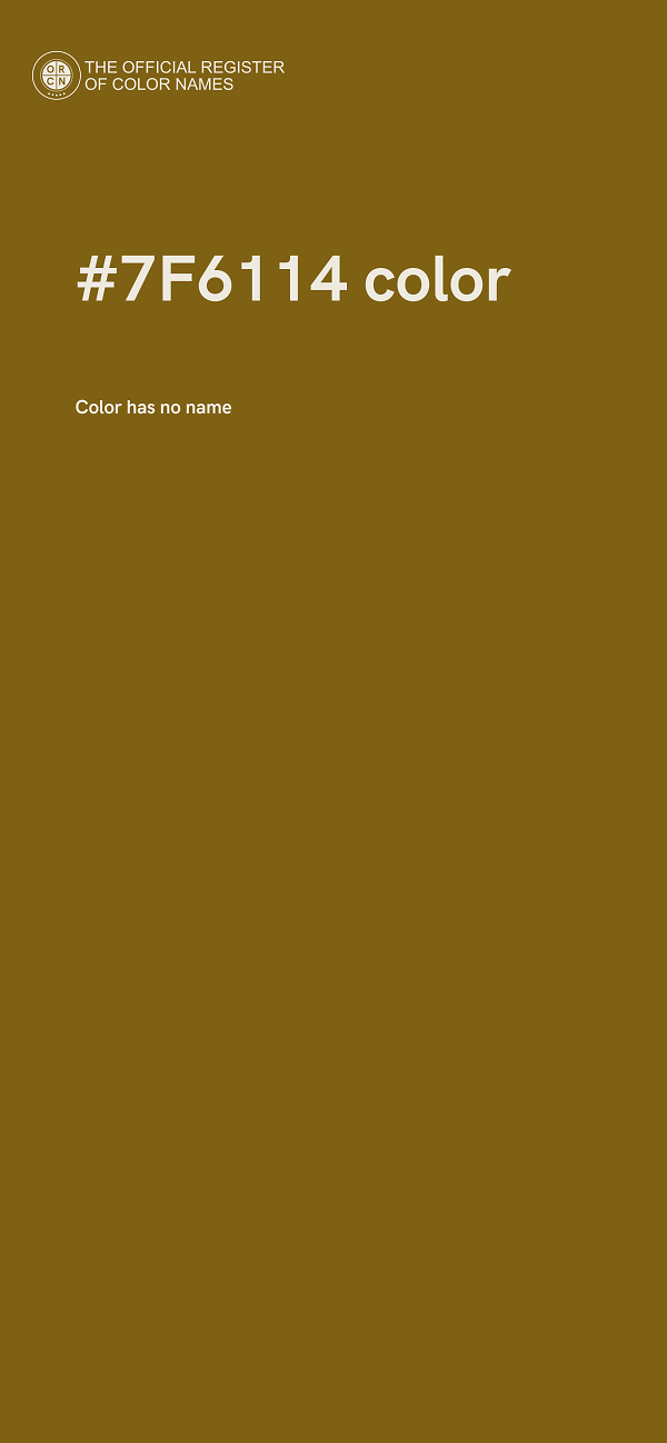 #7F6114 color image
