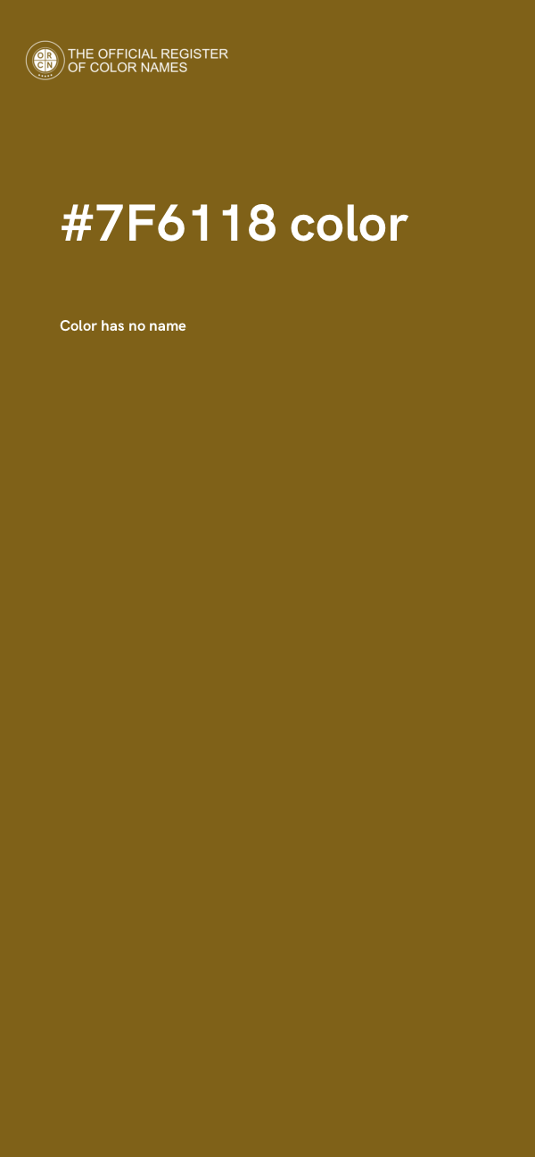 #7F6118 color image