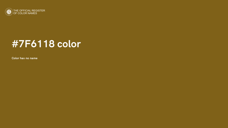 #7F6118 color image