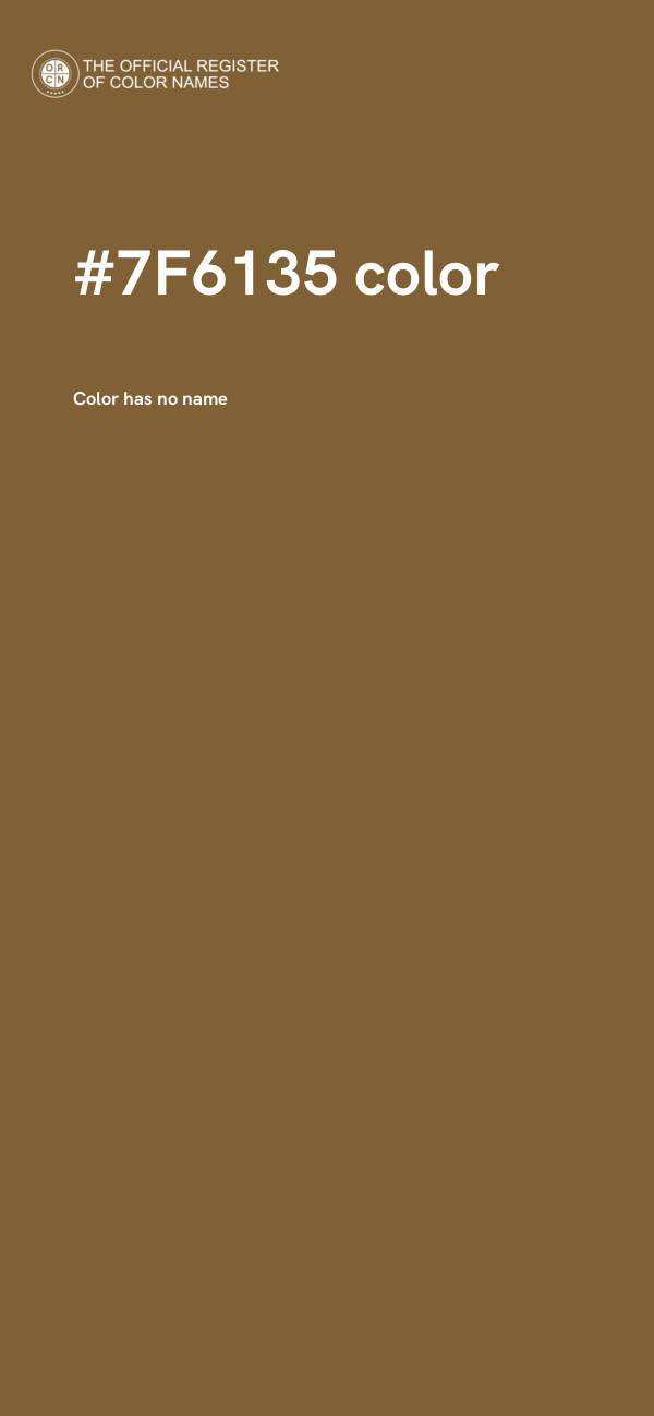 #7F6135 color image