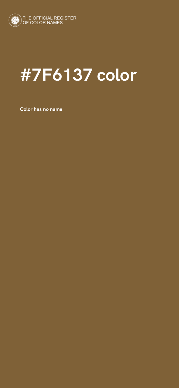 #7F6137 color image