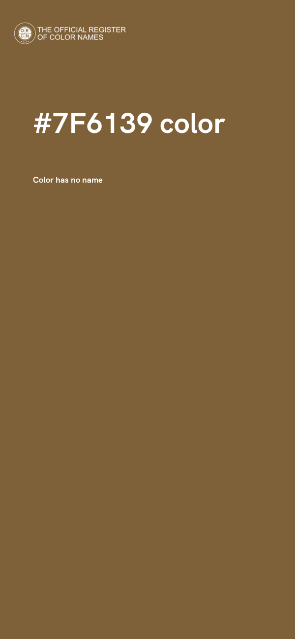 #7F6139 color image