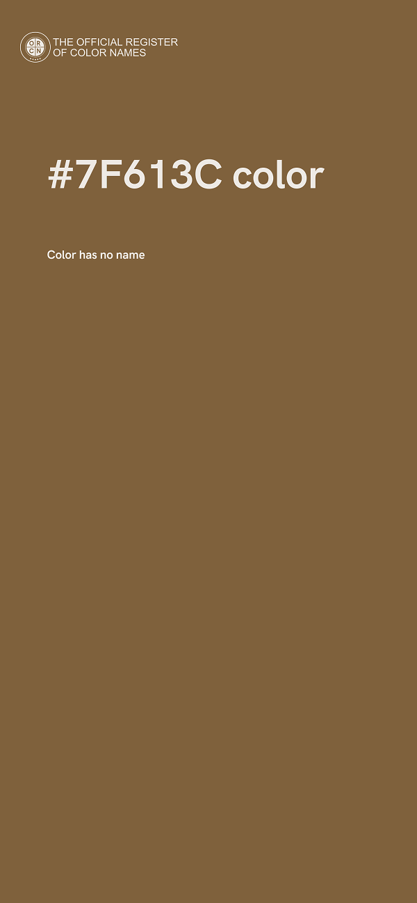 #7F613C color image