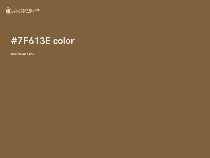 #7F613E color image