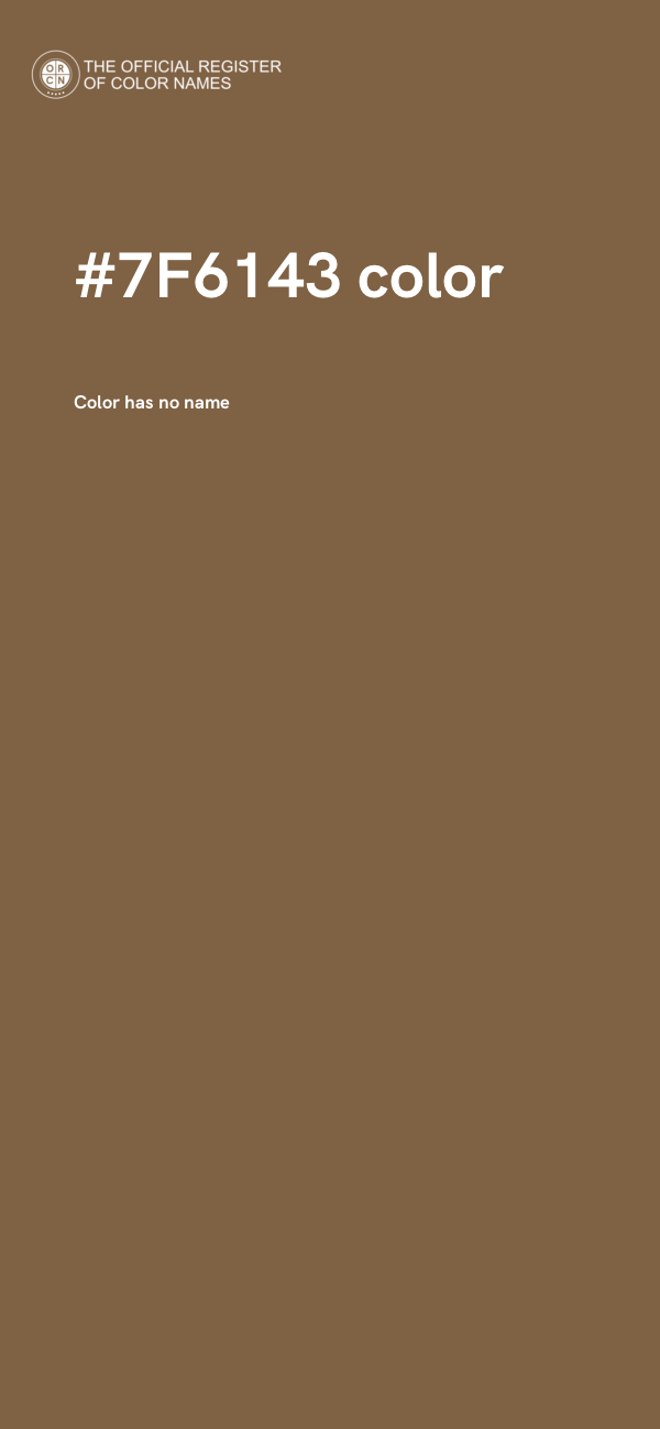 #7F6143 color image
