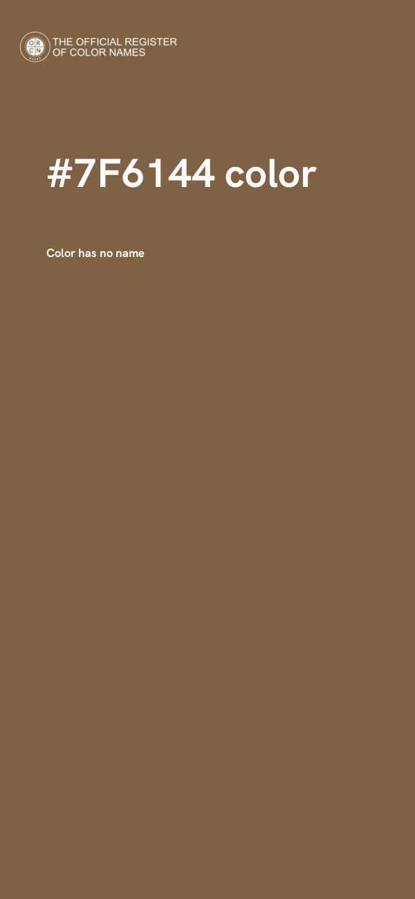 #7F6144 color image