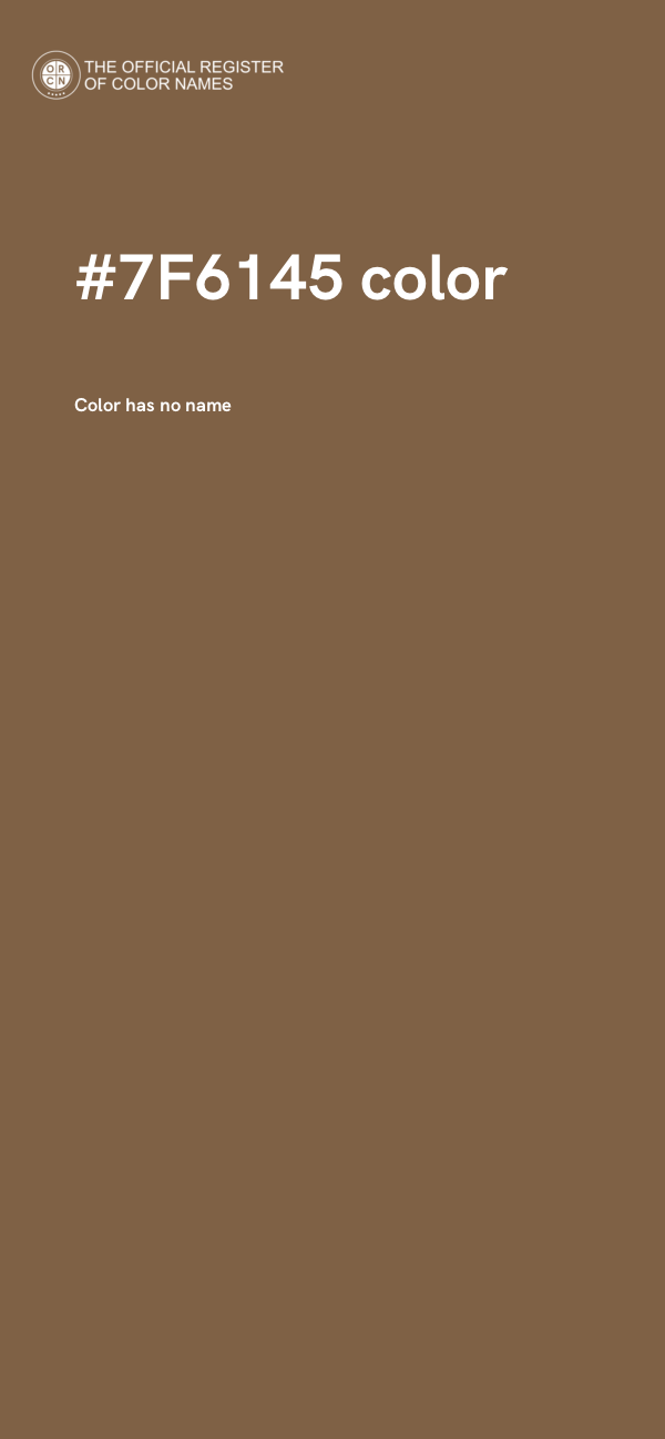 #7F6145 color image